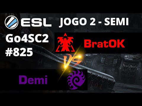 StarCraft 2 - BratOK vs Demi (TvZ) Jogo 2 - SEMI-FINAL - Go4SC2 Europe Cup #825 [PT-BR]