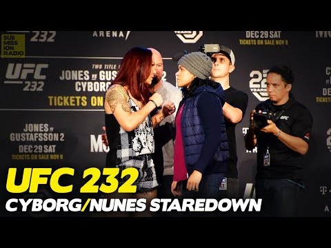 UFC 232: Cris Cyborg vs. Amanda Nunes Staredown