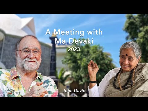 John David meets Ma Devaki in 2023 at Arunachala