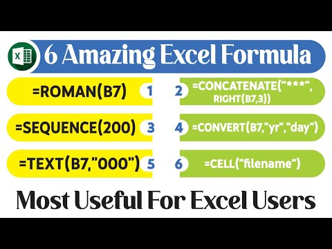 Most Useful Formula in Excel | Master Excel with the Top 6 Formulas | Excel in Urdu Hindi