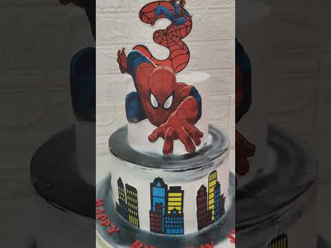 spiderman cake