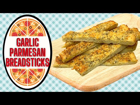 EASY GARLIC PARMESAN BREADSTICKS!