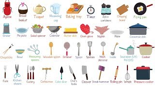 Kitchen Tools: Useful List of Essential Kitchen Utensils in English with Pictures