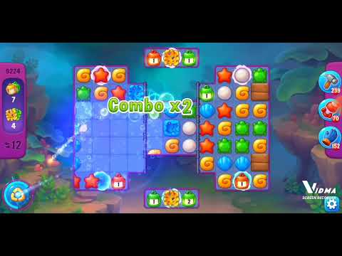 Fishdom. 9224 super hard level no boosters and diamonds. 22 moves