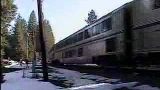 preview picture of video 'Altafest, Amtrak #5 West Bound at  Alta'