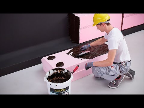 Verarbeitung Austrotherm XPS   Perimeterdämmung im Grundwasser