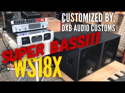 Martin audio ws18x 600w RMS dxb speaker + dxb qsr3 power Amp! [Customized by: dxbAudioCustoms]