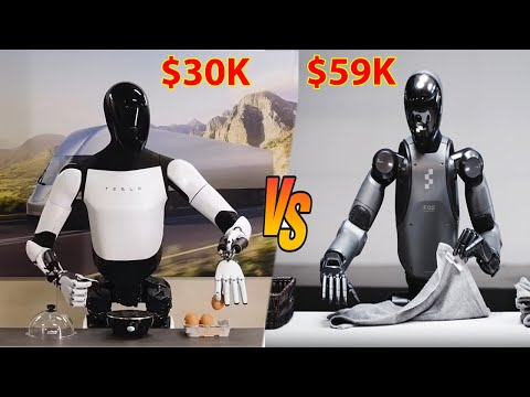 Tesla Optimus vs Figure 02 — $30K vs $50K Humanoid Robot Showdown