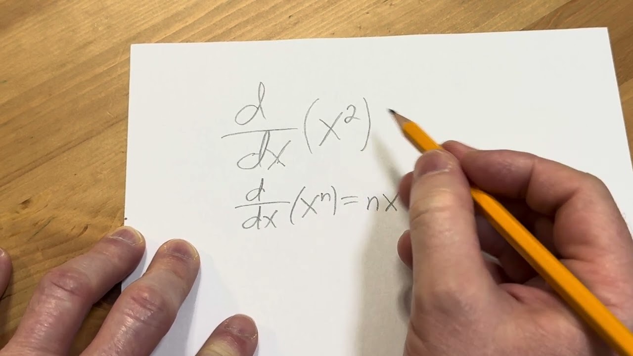 How to Find the Derative of x^2 using the Power Rule