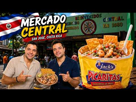 🇨🇷 MERCADO CENTRAL de Costa Rica 🇨🇷 ¡NO ESPERÁBAMOS encontrar ESTO! 😱