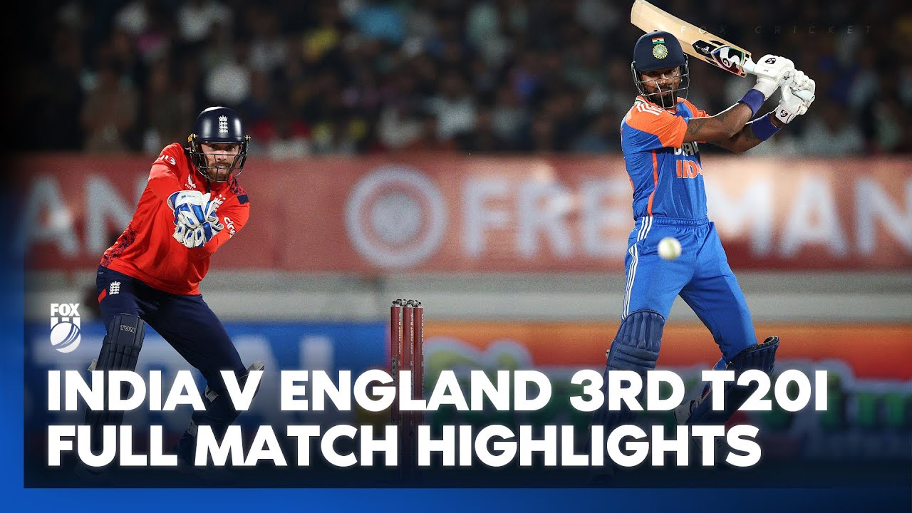 India vs. England 3rd T20 I Full Match Highlights I Kayo Mini I 29/01/25 I Fox Cricket