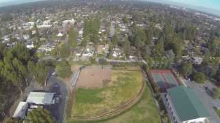preview picture of video 'Stanford and Menlo Park.  DJI 450 Quadcopter'