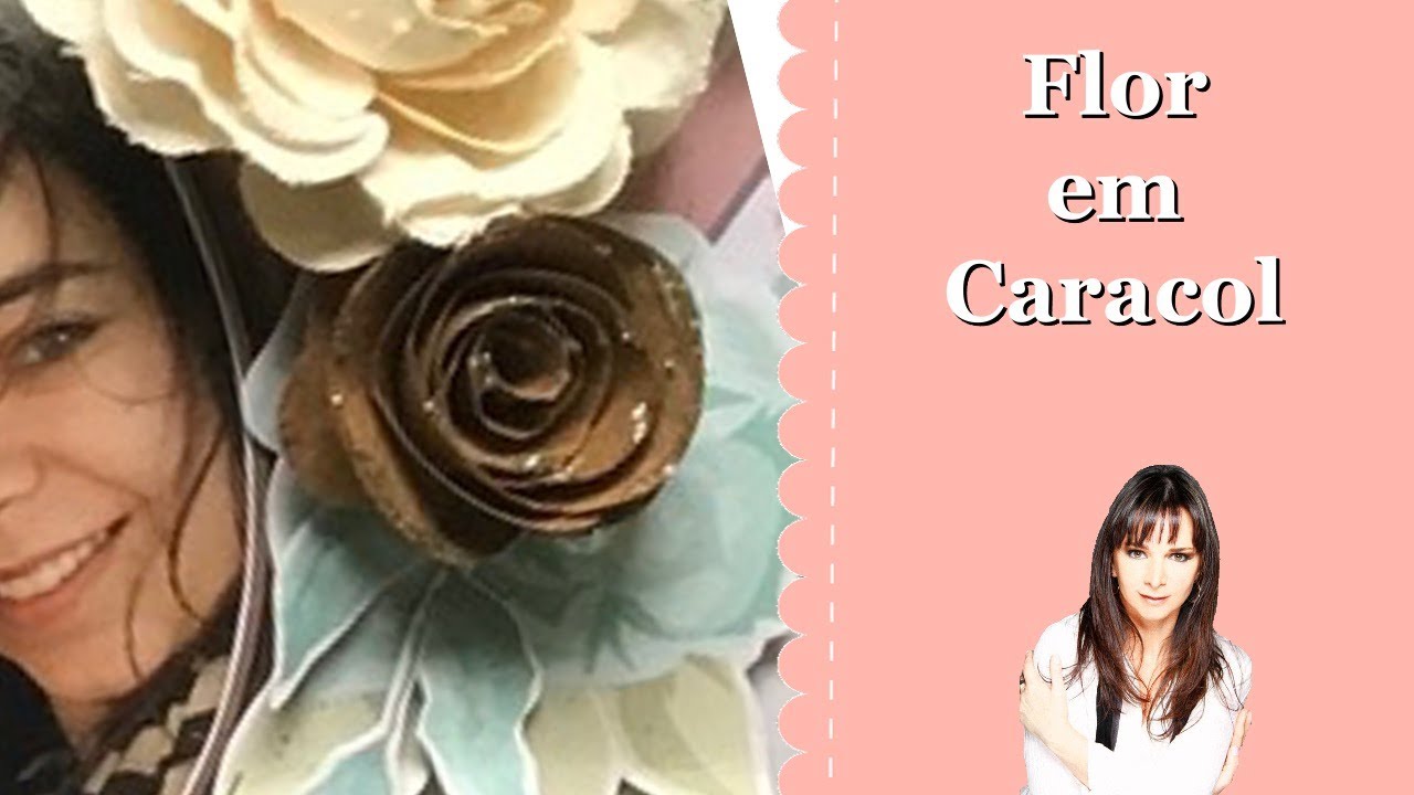 Watch Now Flor de papel kraft em caracol Flor de papel kraft em caracol