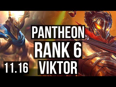 PANTHEON vs VIKTOR (MID) | Rank 1 Panth, Rank 6, 13/4/7 | TR Challenger | v11.16