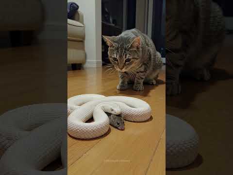 The Snake Protects the Mouse?! Even the Cat Is Stunned