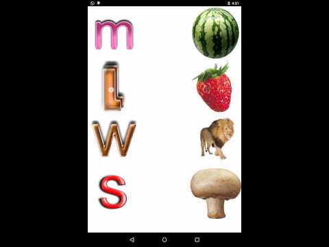 Kids matching ABC game Video