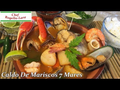 CALDO DE MARISCOS 7 MARES DELICIOSA RECETA!