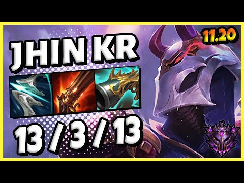 Jhin vs Miss Fortune ADC - KR Master - Patch 11.20  [ 13 / 3 / 13 ]
