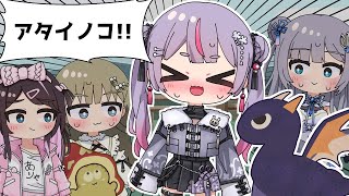 【手描き】先輩の子ドラゴンを見てヒステリックになる兎咲ミミ【ぶいすぽっ!/花芽すみれ/花芽なずな/兎咲ミミ/英リサ】【マンガ動画/アニメ/VTuber】