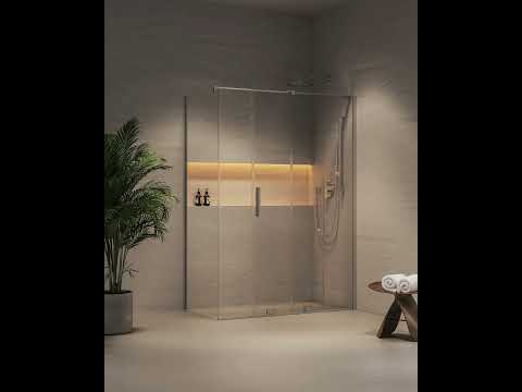 Ravak Roll - Badewannenaufsatz 100x150 cm, Chrom/Klarglas X786A0C00Z1