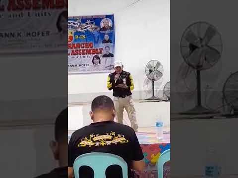 Retired Philippine Marine Corps sang for the KARANCHO Regional Convention in ZSP ....