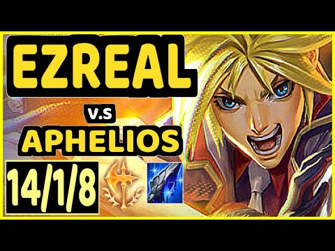 CROWNSHOT (EZREAL) vs APHELIOS - 14/1/8 KDA BOTTOM ADC GAMEPLAY - EUW Ranked GRANDMASTER
