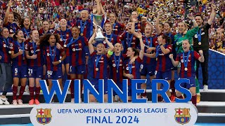 برشلونة يتغلّب على ليون ويحرز لقب دوري أبطال أوروبا للسيدات | شاهد ملخص المباراة