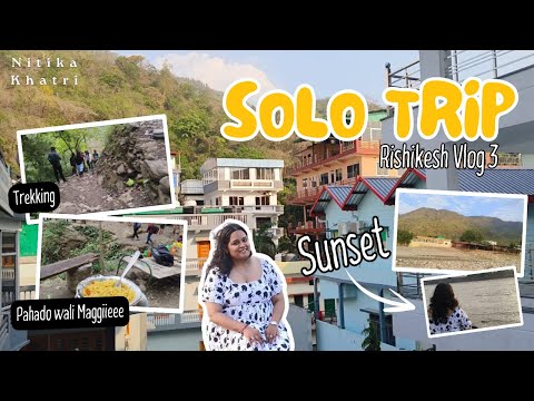 Solo Trip Day 3 | Patna Waterfall Trek & Ganga Beach Views | Nitika Khatri Vlogging #nitika  #trip
