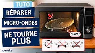 Plateau micro-ondes qui ne tourne plus ? Testez le moteur