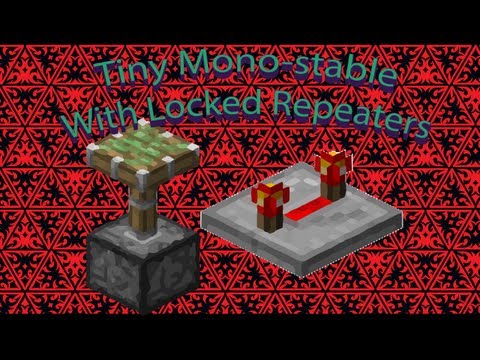 Monostable Circuit With Locked Repeaters Minecraft Blog