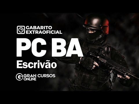 Concurso PC BA  Escrivão - Gabarito Extraoficial