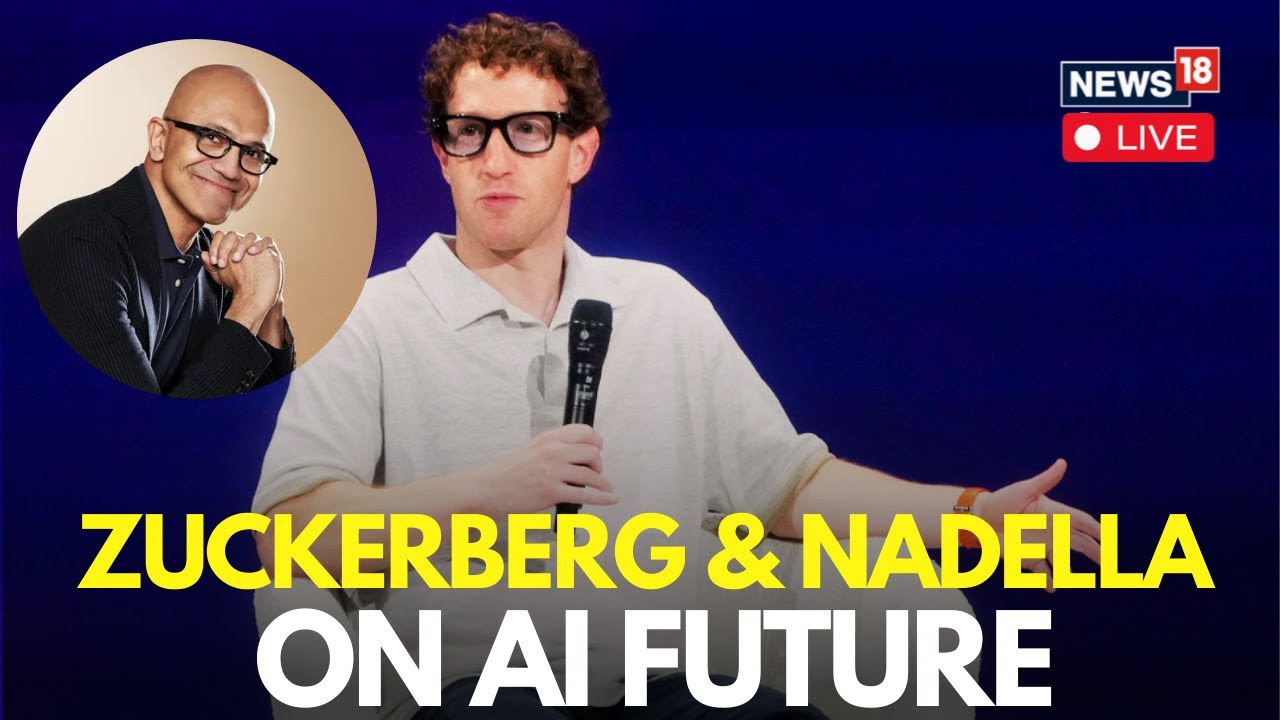 LIVE: Mark Zuckerberg In Conversation With Microsoft CEO Satya Nadella On AI's Future At LlamaCon
