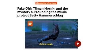 Betty Hammerschlag — Tilman Hornig in conversation with Deutschlandfunk Kultur
