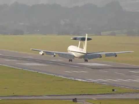 E-3 Sentry (AWACS) landing at EPKK, 23.11.09