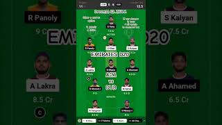 AJM vs DUB Emirates D20 Dream11 Prediction, AJM vs DUB  Dream11 Team Today, DUB vs AJM Dream11 Team