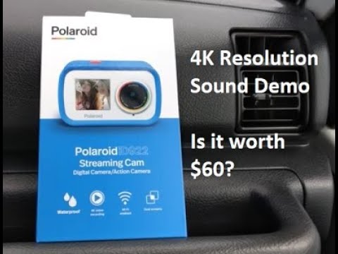 Polaroid iD922 review Streaming Cam Digital Action Camera sound video quality 4K good for Youtube ?
