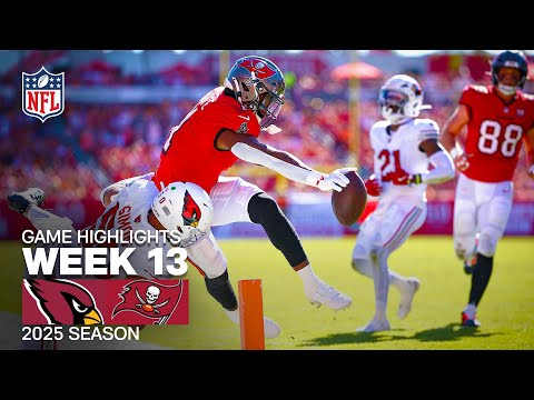 Arizona Cardinals vs Tampa Bay Buccaneers Game Highlights | 2025 NFL Season Week 13