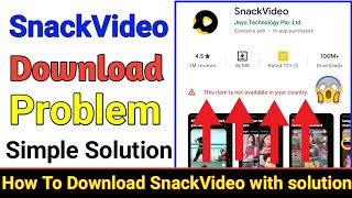 Download lagu How To Download SnackVideo App |Snack Video This item is not available in your country mp3 Download lagu How To Download SnackVideo App |Snack Video This item is not available in your country mp3