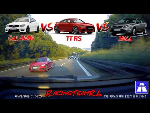 C63 AMG vs Audi TT RS vs Ford Mondeo MK4 Autobahn