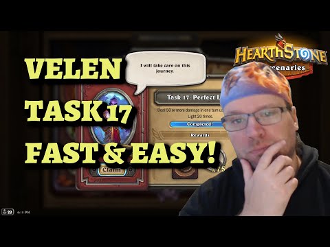 How to Complete Prophet Velen Task 17: Deal 50 Damage with Splitting Light (Hearthstone Mercenaries)