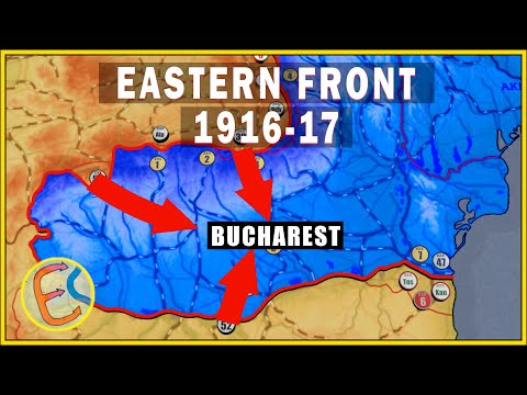 Eastern Front of WW1 animated: 1916-17