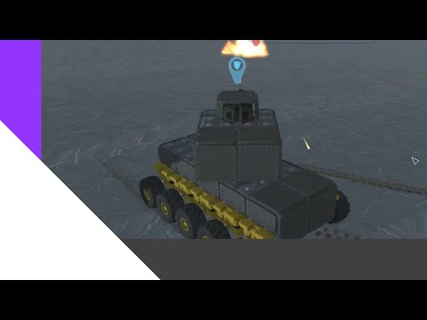 TerraTech- How to Make a Tank w/Automatic Turret (No wheels/propulsion)