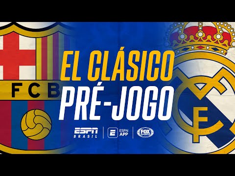 EL CLÁSICO AO VIVO! Barcelona x Real Madrid por La Liga: veja o pré-jogo aqui