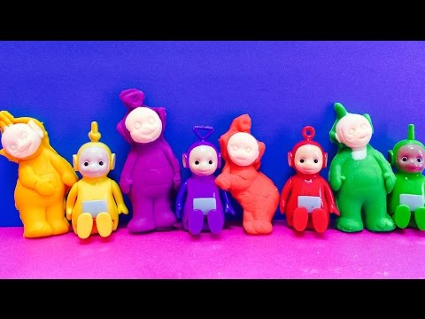 TELETUBBIES PLAY-DOH Molds Folding and Taking Apart Dough Characters