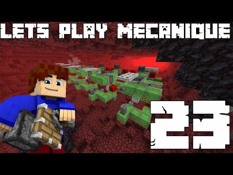 Let's Play Mécanique 3 #23 - Netherite crusher & bouton invisible