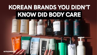 Korean Skincare Brands you didn't know did Body Care