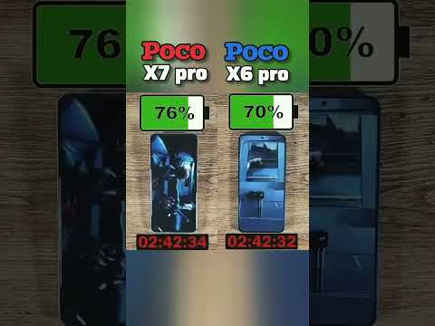 poco x7 pro vs poco x6 pro battery test 🤯 #pocox7pro #shorts