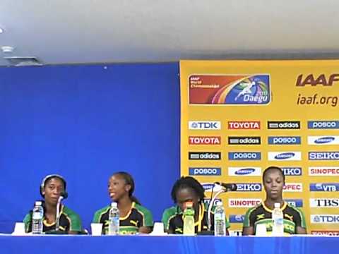 USA, Jamaica, Ukraine Women's 4X100 Teams After 2011 Worlds