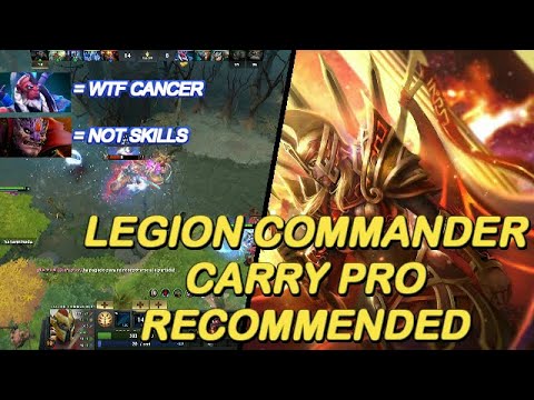 Dota 2 - New 7.23 Legion Commander Carry Pro Armlet of Mordiggian +  Blink Dagger Winner