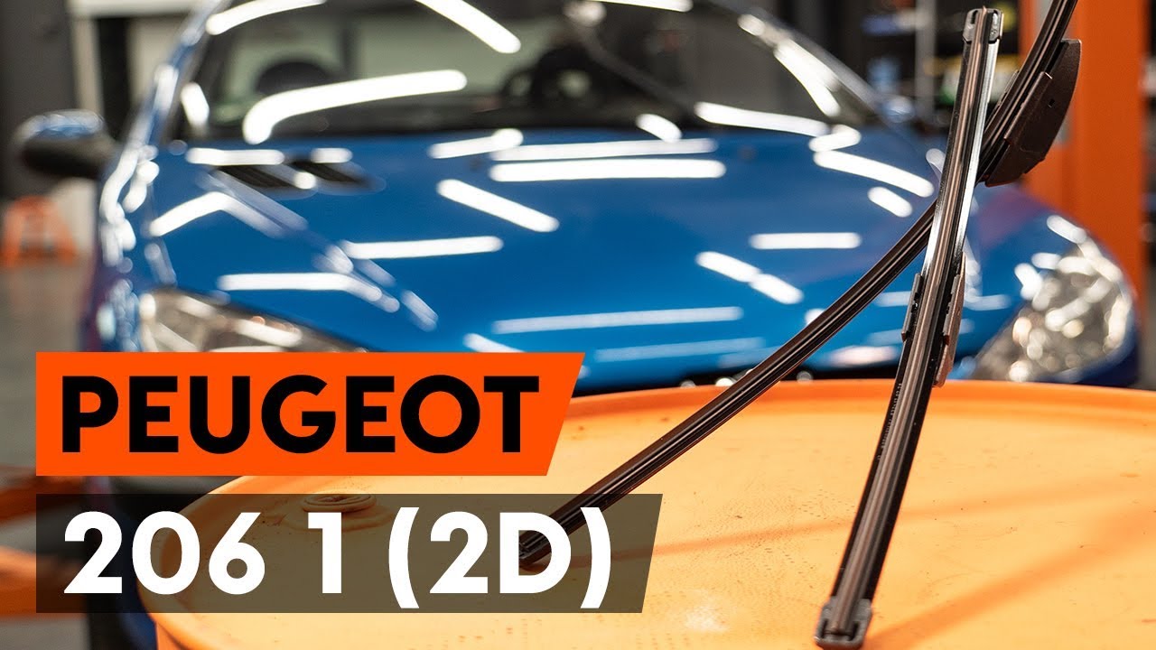 Kako zamenjati avtodel brisalce spredaj na avtu Peugeot 206 CC 2D – vodnik menjave